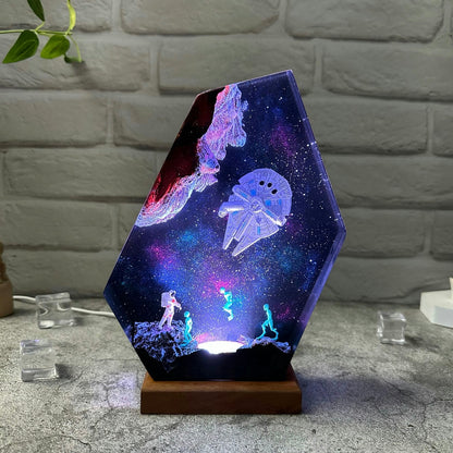 Space night light Resin Lamp