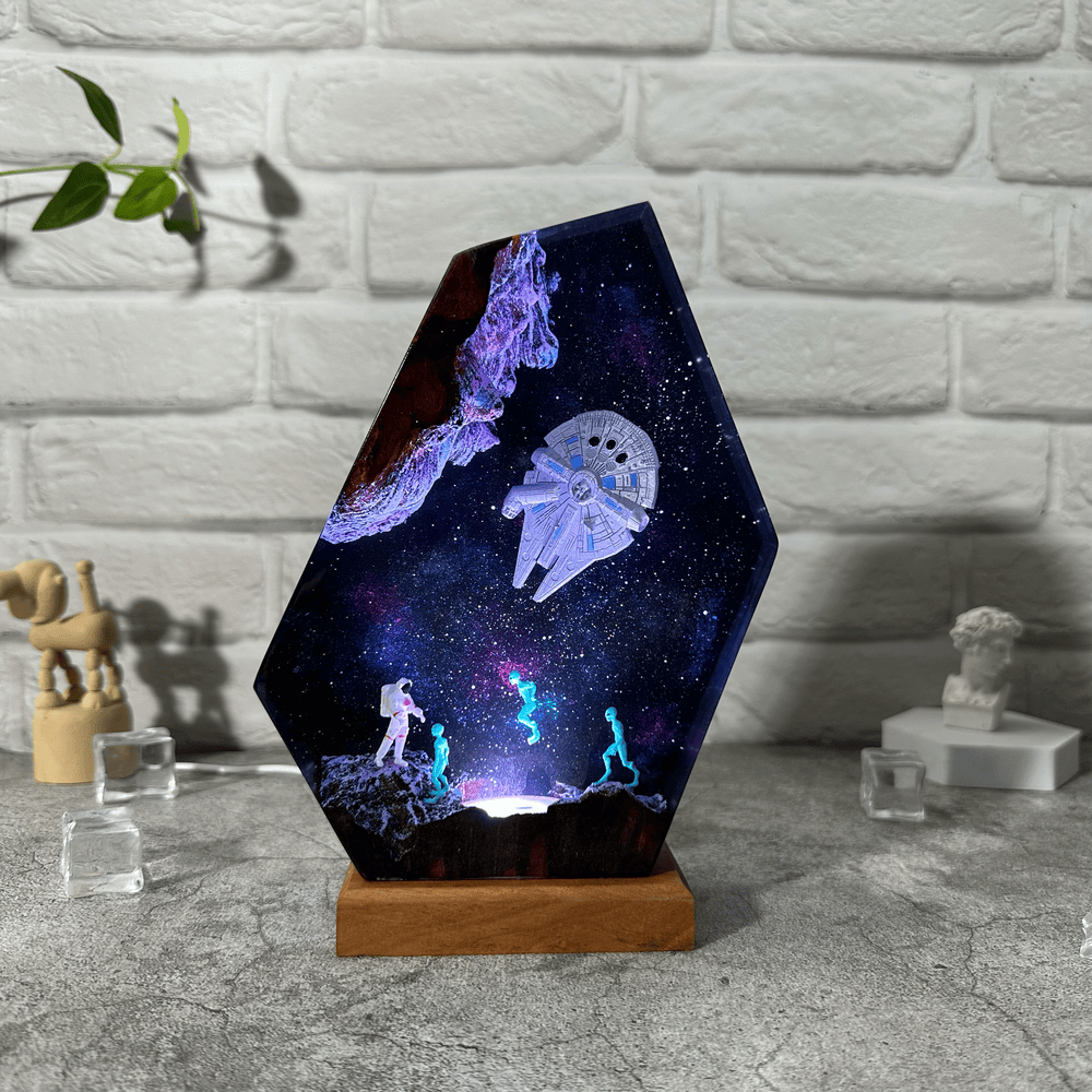 Space night light Resin Lamp