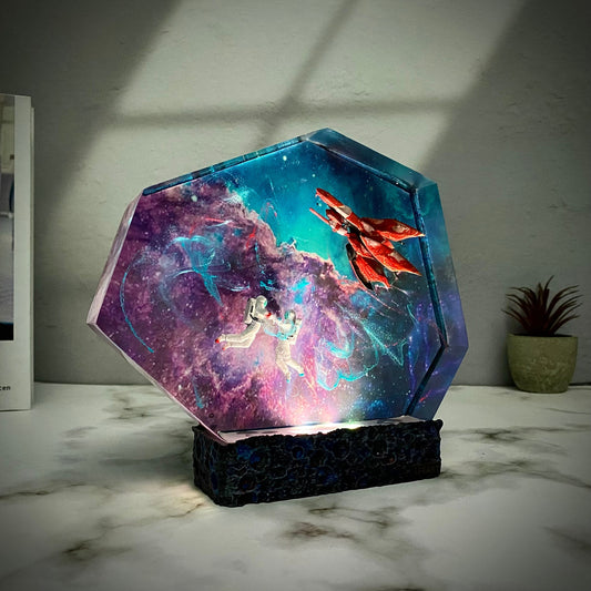 Galaxy Fantasy 8 Resin Lamp