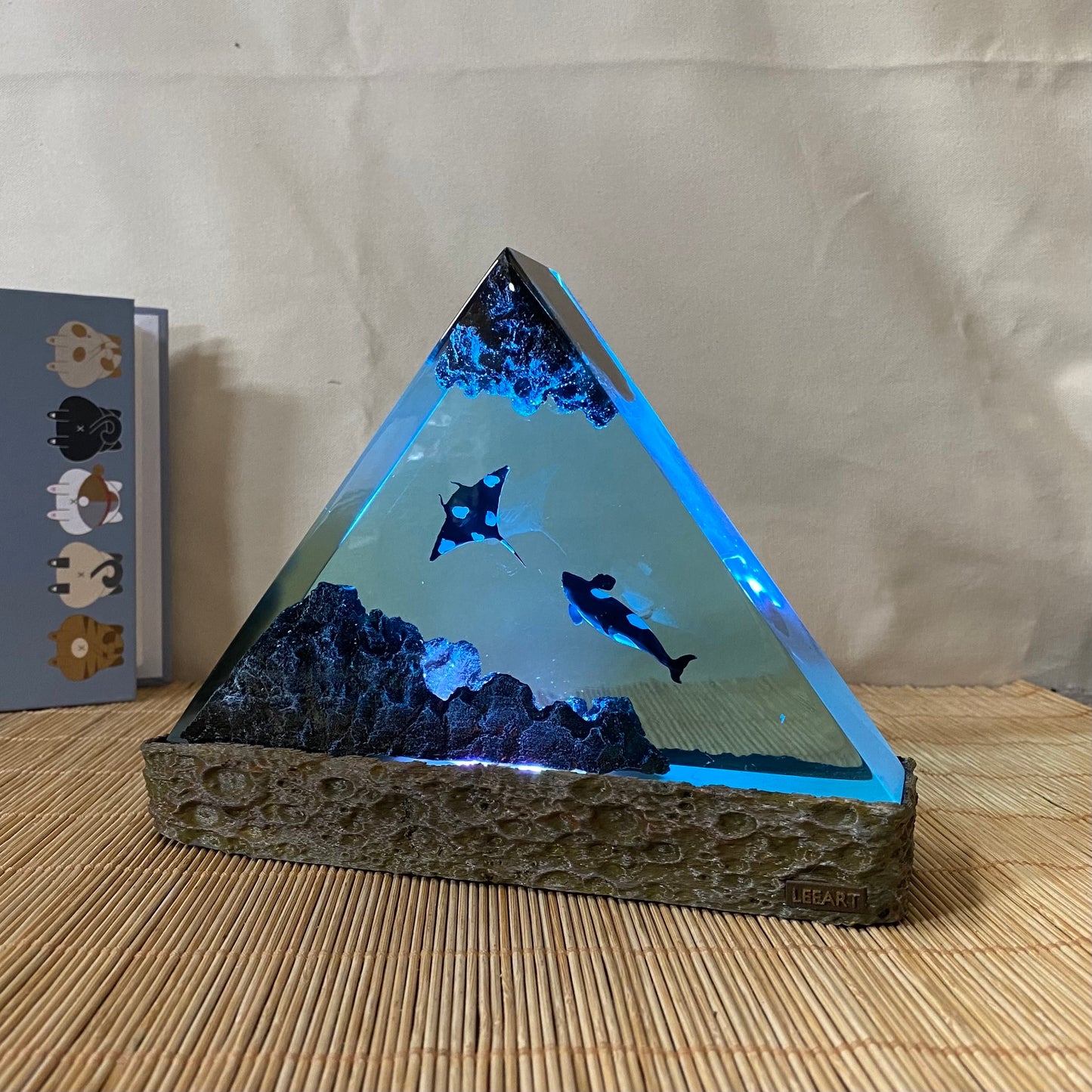 Ocean Shark Resin Lamp