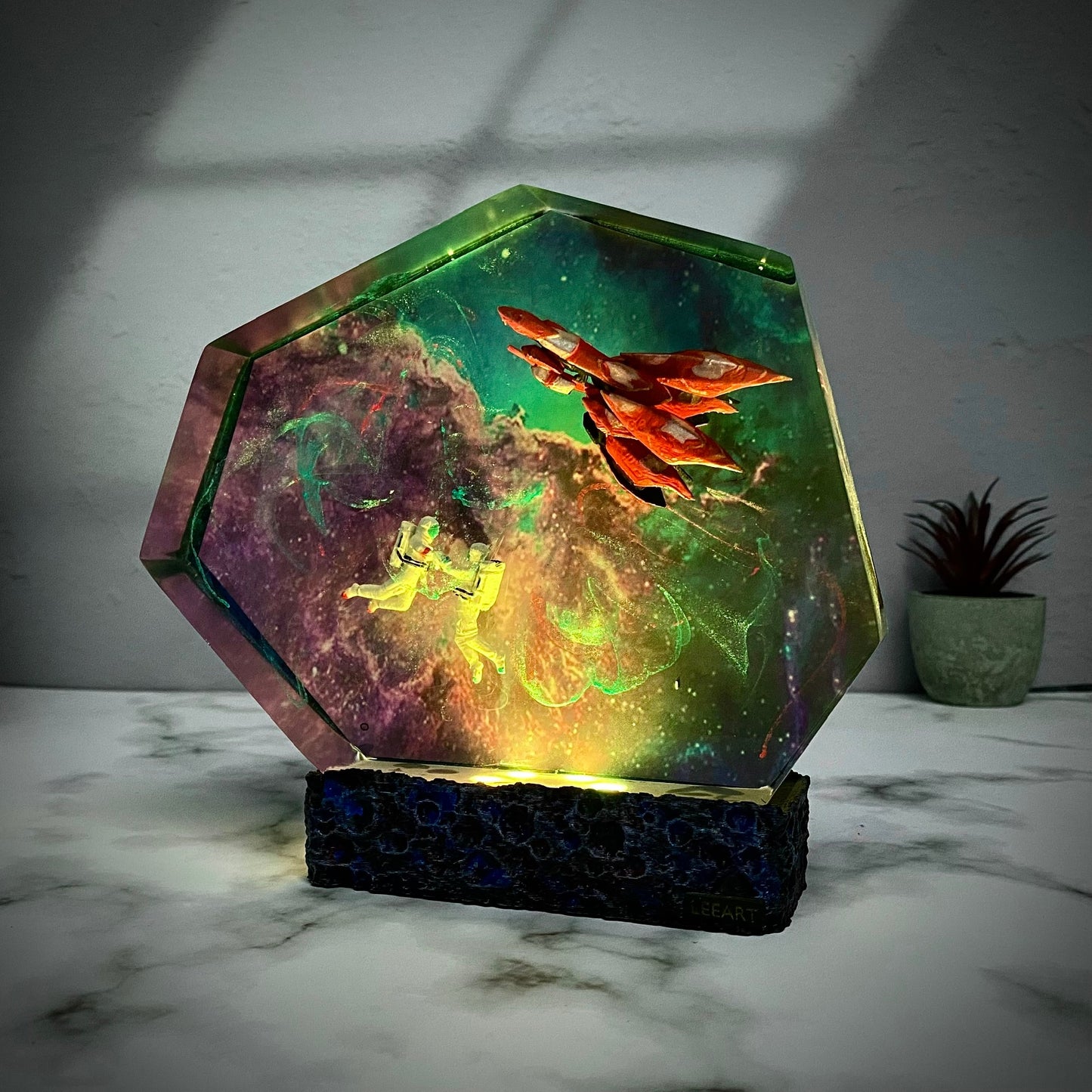 Galaxy Fantasy 8 Resin Lamp