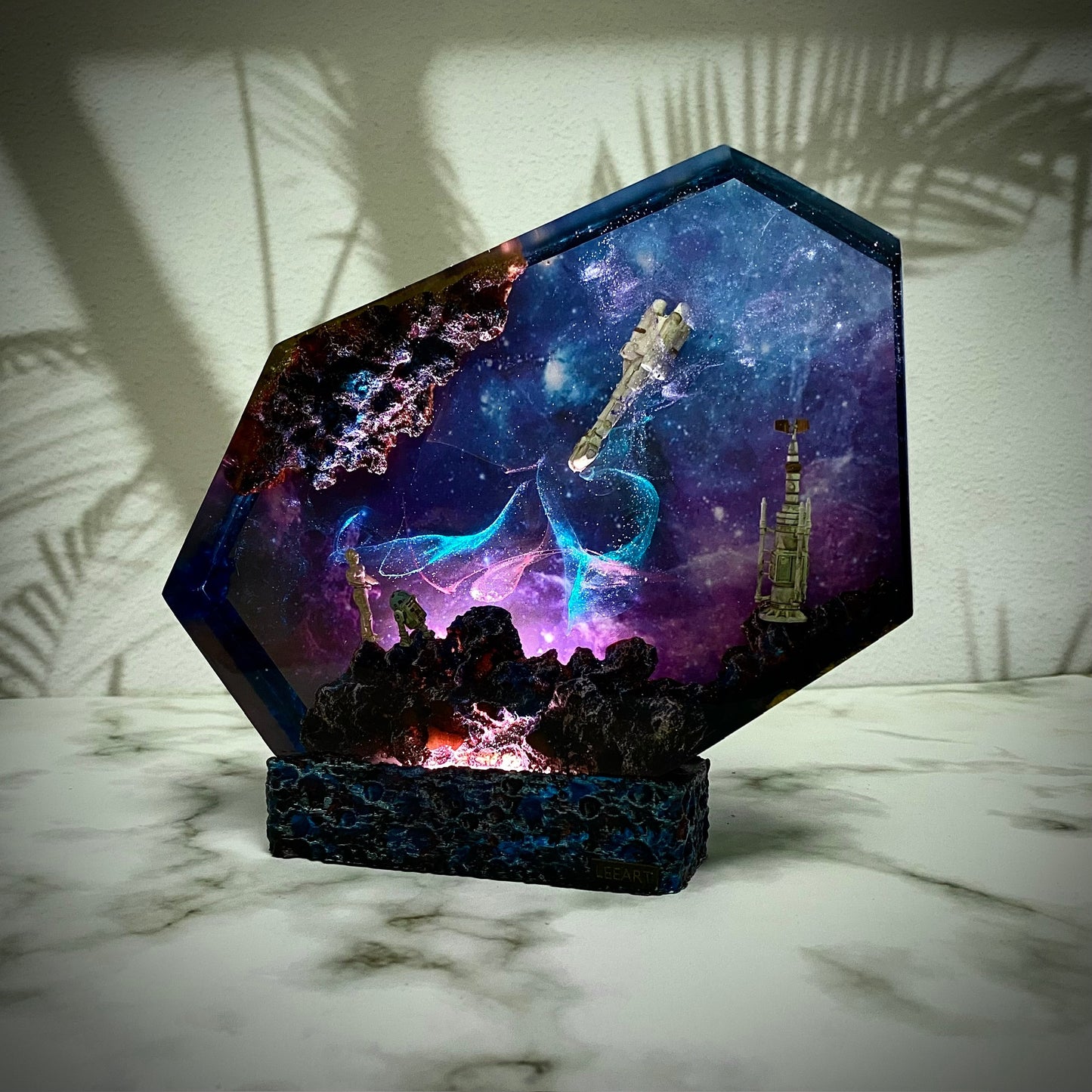 Galaxy Starwar 2 Resin Lamp