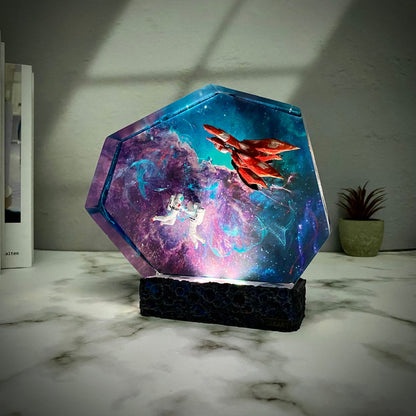 Galaxy Fantasy 8 Resin Lamp