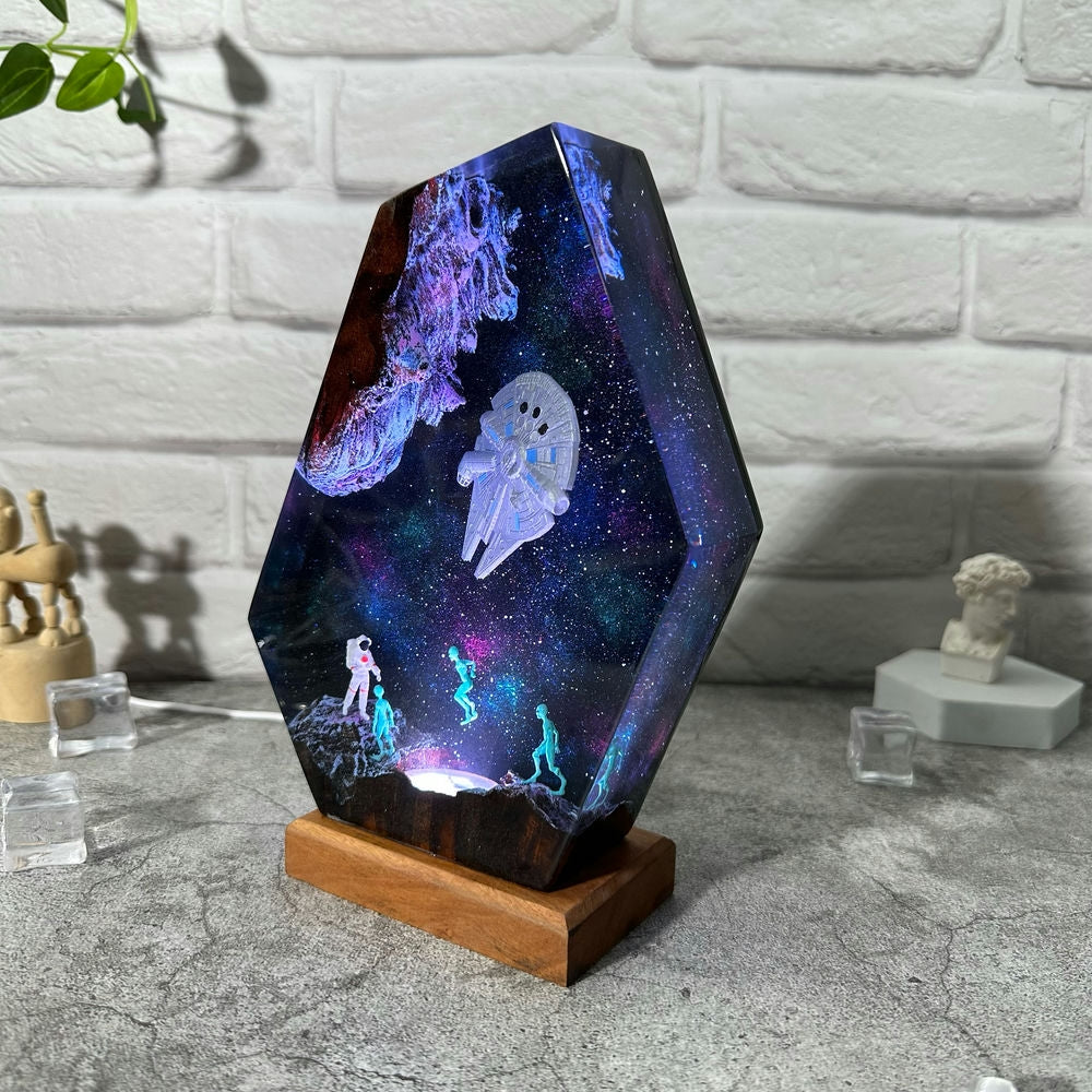 Space night light Resin Lamp