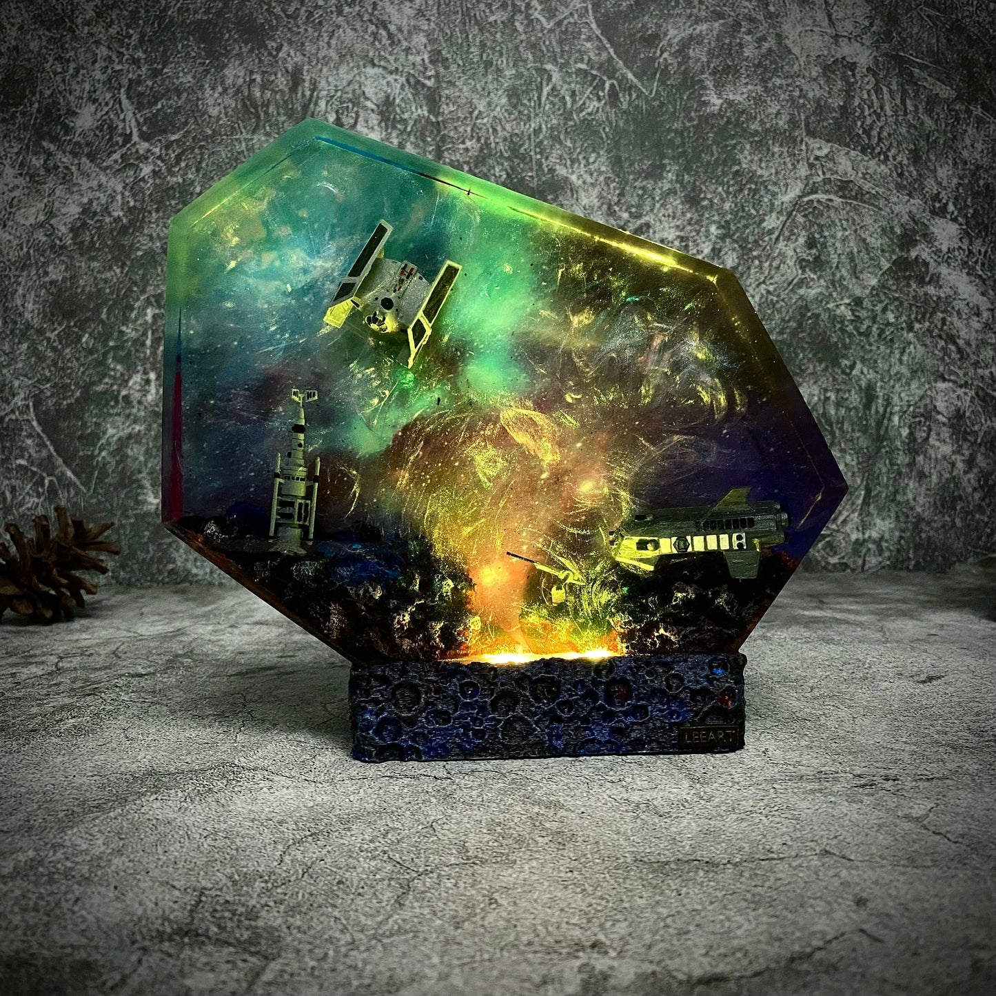 Galaxy Starwar 1 Resin Lamp