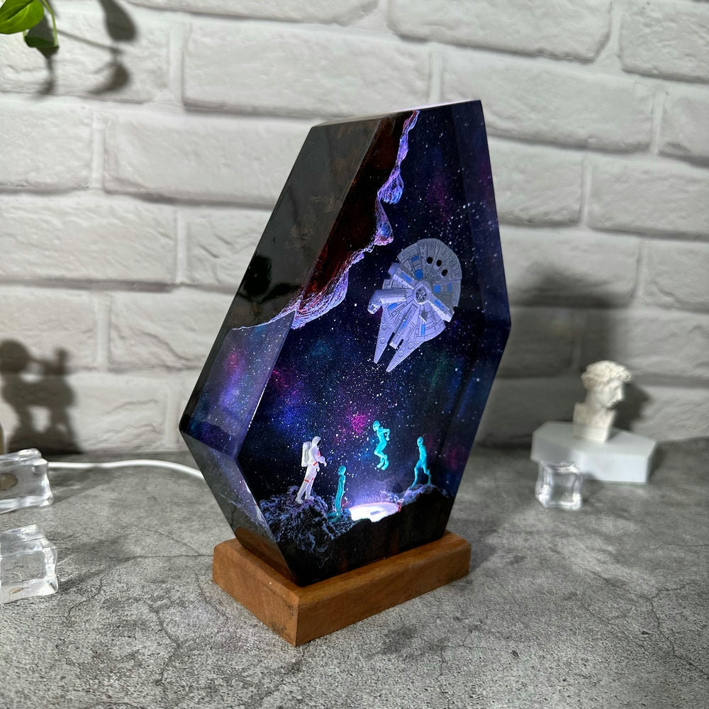 Space night light Resin Lamp