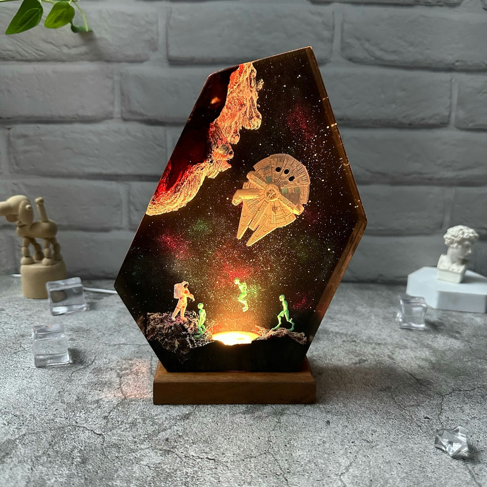 Space night light Resin Lamp