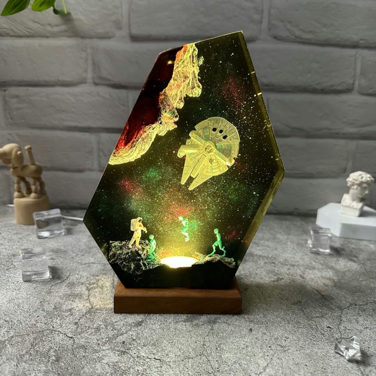 Space night light Resin Lamp