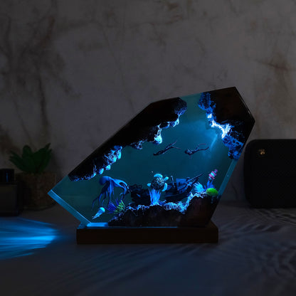 Deep sea octopus Resin lamp