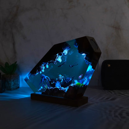 Deep sea octopus Resin lamp