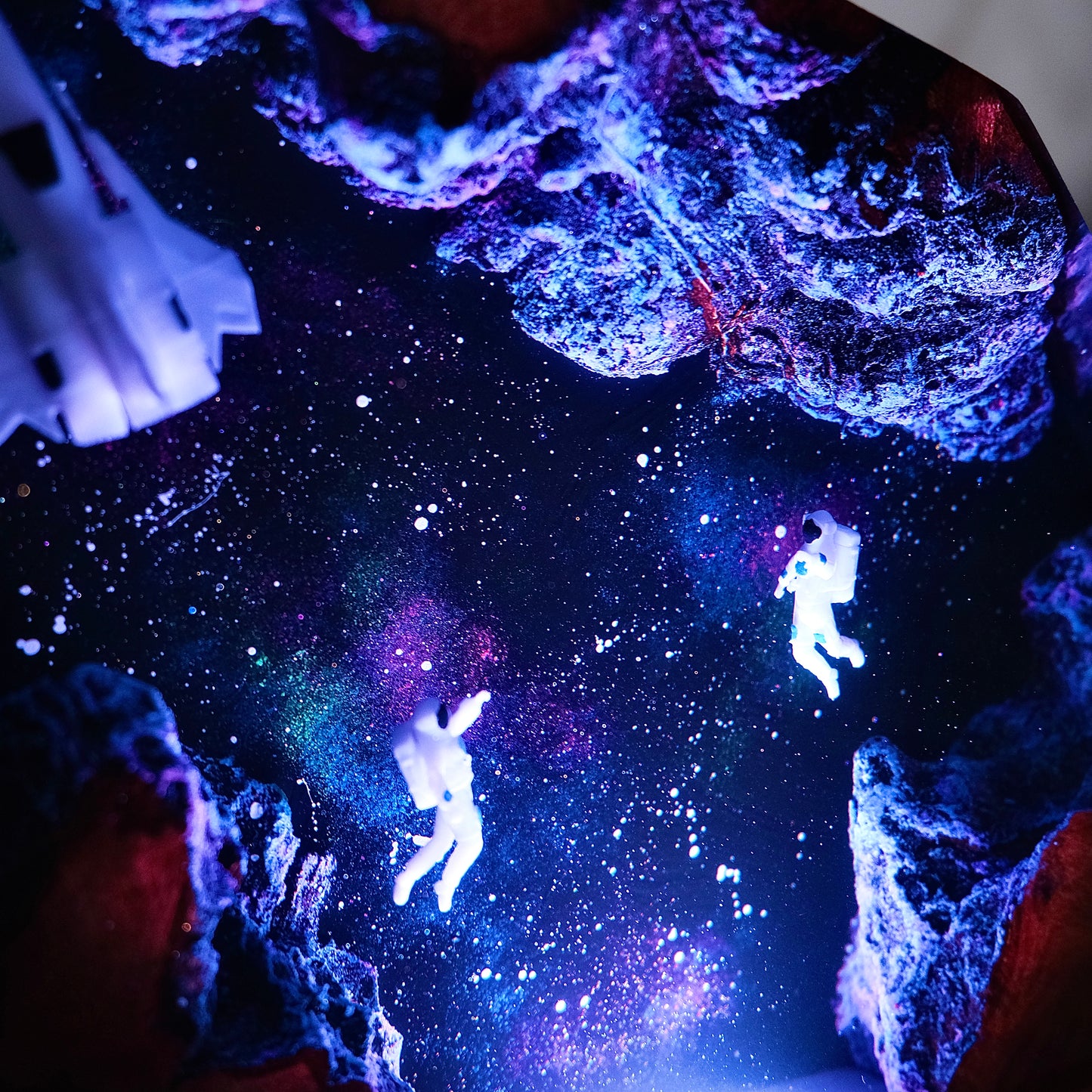 Galaxy resin lamp.  Humans in the galaxy 3