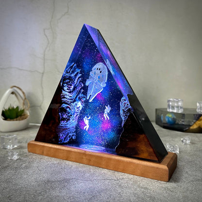 Galaxy night light Resin Lamp