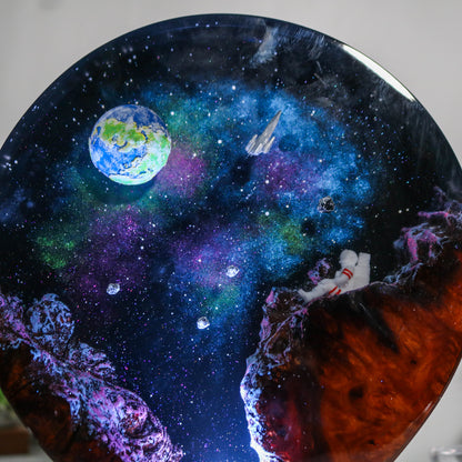 Galaxy resin lamp