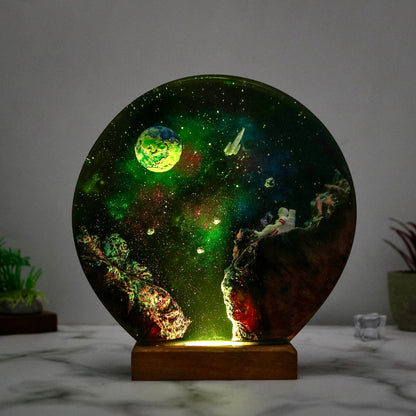 Galaxy resin lamp