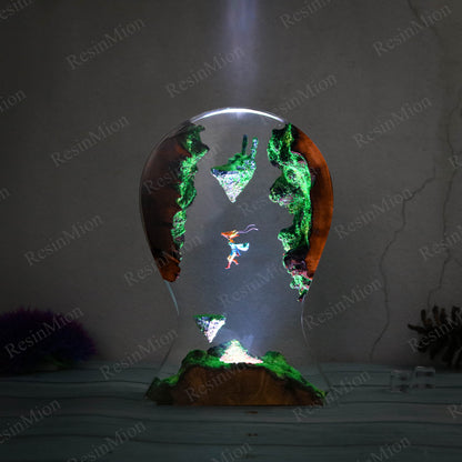 Paragliding resin lamp 2