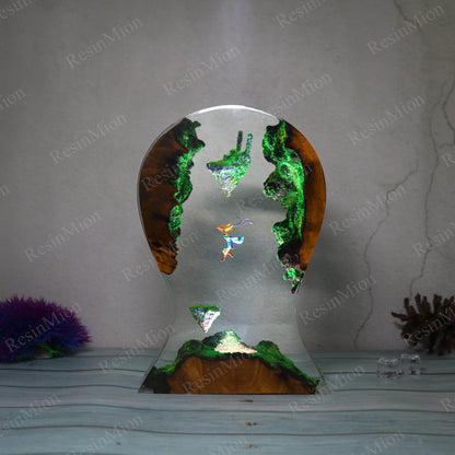 Paragliding resin lamp 2