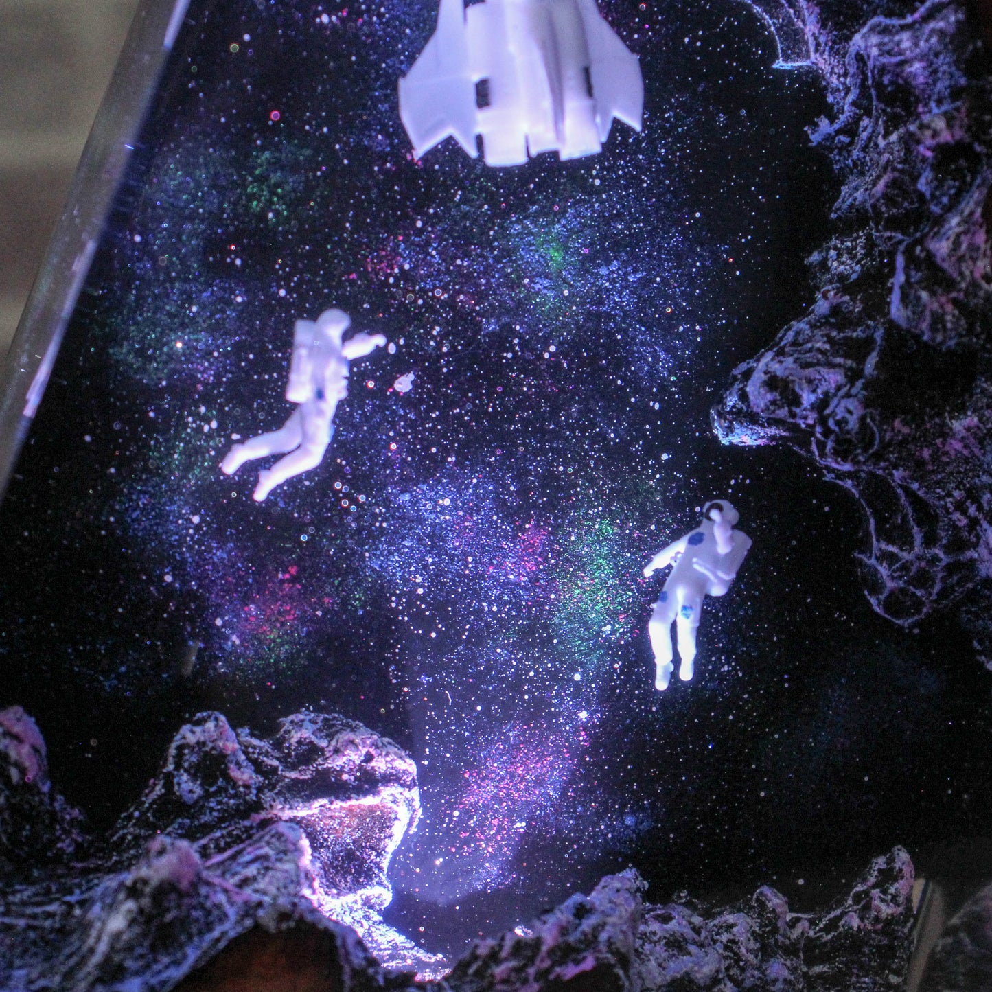 Resin lamp Astronaut in the galaxy 2