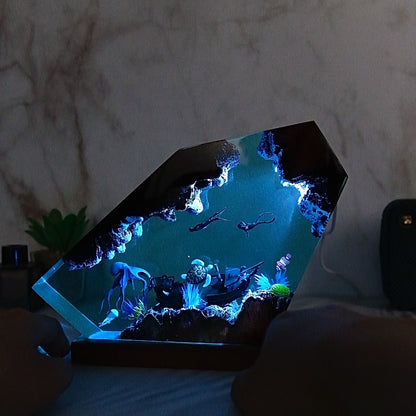 Deep sea octopus Resin lamp